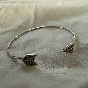 Silver Arrow Bangle Bracelet
